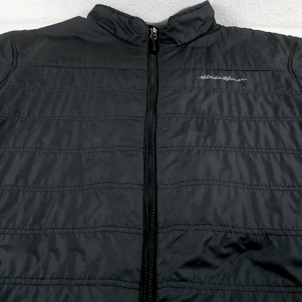 Eddie Bauer Men’s Lightweight Full-Zip Quilted Puffer Jacket Size (XLT) Like NEW - Picture 2 of 14